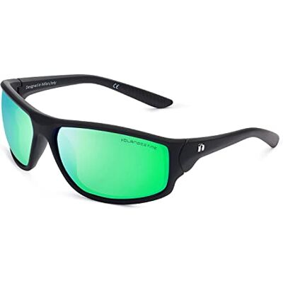 CLANDESTINE Sport Lunettes de Soleil Mixte, Curve Opale Noire Nylon Hd Vert, Taille unique CLANDESTINE Sport Lunettes de Soleil Mixte, Curve Opale Noire Nylon Hd Vert, Taille unique