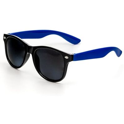 Kiddus Lunettes de Soleil Polarisées pour Fille, Garçon, Enfant a partir de 6 ans. 100% Protection Solaire UV400. Conçues à Barcelone. Modèle: Cadre noir Branches bleues Kiddus Lunettes de Soleil Polarisées pour Fille, Garçon, Enfant a partir de 6 ans. 100% Protection Solaire UV400. Conçues à Barcelone. Modèle: Cadre noir Branches bleues