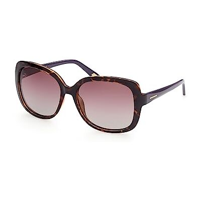 Skechers Lunettes Femme, Dark Havana, 58 Skechers Lunettes Femme, Dark Havana, 58