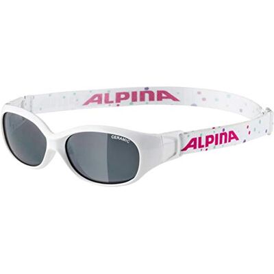 ALPINA Lunettes de soleil pour enfant Unisexe FLEXXY KIDS Blanc brillant Taille unique ALPINA Lunettes de soleil pour enfant Unisexe FLEXXY KIDS Blanc brillant Taille unique