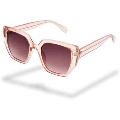 Foster Grant French Connection Marjorie zonnebril dames – cat-eye vorm roze, rode polycarbonaat glazen, UV400 bescherming, kras- en schokbestendig, licht montuur Foster Grant French Connection Marjorie zonnebril dames – cat-eye vorm roze, rode polycarbonaat glazen, UV400 bescherming, kras- en schokbestendig, licht montuur