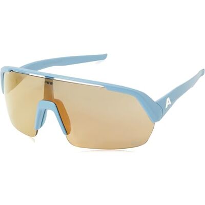 ALPINA Sports Turbo Hr Q-lite Lunettes de soleil unisexe, bleu fumé mat, taille unique ALPINA Sports Turbo Hr Q-lite Lunettes de soleil unisexe, bleu fumé mat, taille unique
