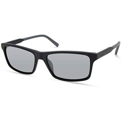 Timberland TBA9268 Lunettes de soleil rectangulaires pour homme Bio-Base, Noir mat, 56 Timberland TBA9268 Lunettes de soleil rectangulaires pour homme Bio-Base, Noir mat, 56