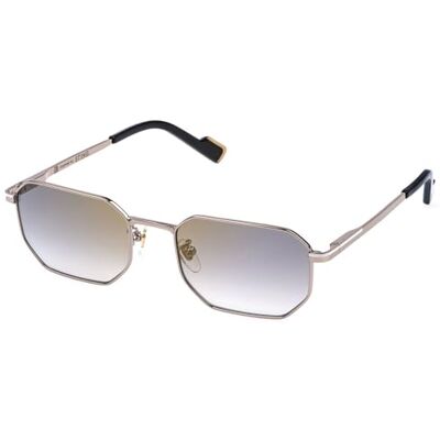 STING Sst581 Lot de 1 lunettes pour homme, Gris brillant doré avec pièces colorées, 55/20/145 STING Sst581 Lot de 1 lunettes pour homme, Gris brillant doré avec pièces colorées, 55/20/145