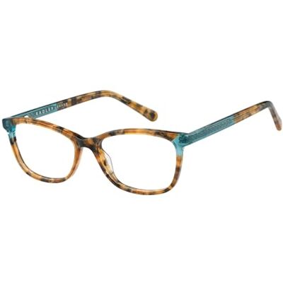 Radley Monture de lunettes RDO-6038-102, rectangulaires souples faciles à porter, en tourbillon turquoise, fabriqué en acétate, Tort turquoise, 52 Radley Monture de lunettes RDO-6038-102, rectangulaires souples faciles à porter, en tourbillon turquoise, fabriqué en acétate, Tort turquoise, 52
