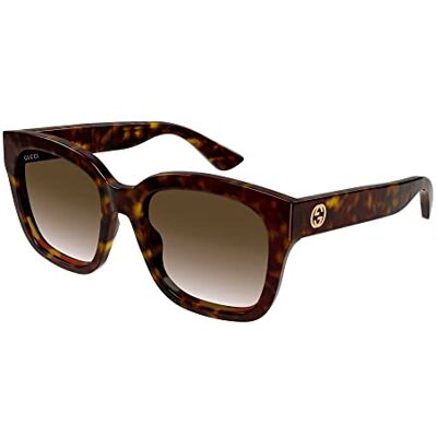 Gucci Lunettes de soleil GG1338S Havana/Brown Shaded 54/19/140 femme Gucci Lunettes de soleil GG1338S Havana/Brown Shaded 54/19/140 femme