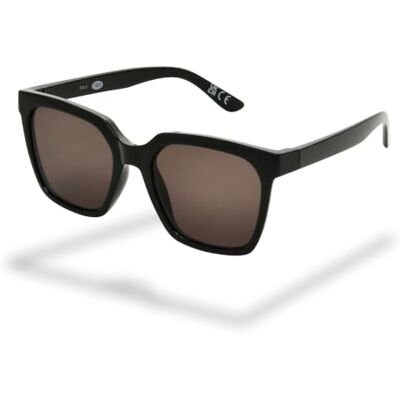 Foster Grant Sunsentials by vierkante zonnebril dames zwart – polycarbonaat montuur rookglazen UV400-bescherming krasvrij en stootbestendig licht draagcomfort Foster Grant Sunsentials by vierkante zonnebril dames zwart – polycarbonaat montuur rookglazen UV400-bescherming krasvrij en stootbestendig licht draagcomfort