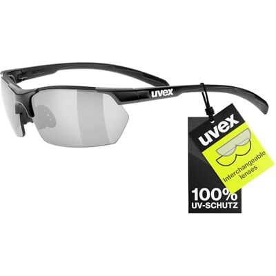 Uvex Sportstyle 114 Lunettes Extérieures pour Hommes et Femmes Effet Miroir Verres Interchangeables Dans les Catégories de Filtres 0, 1 et 3 Compris Black Matt/Silver One Size Uvex Sportstyle 114 Lunettes Extérieures pour Hommes et Femmes Effet Miroir Verres Interchangeables Dans les Catégories de Filtres 0, 1 et 3 Compris Black Matt/Silver One Size
