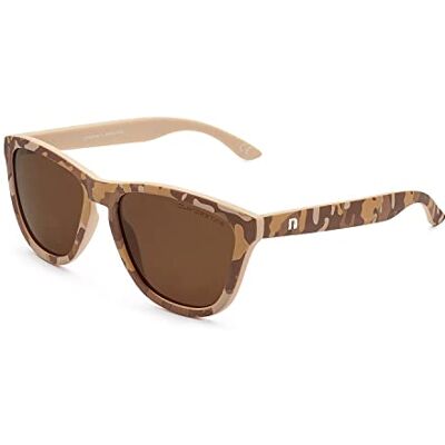 CLANDESTINE Modèle Camouflage Matte Desert Lunettes de soleil polarisées pour hommes et femmes, Modèle Camouflage Sable CLANDESTINE Modèle Camouflage Matte Desert Lunettes de soleil polarisées pour hommes et femmes, Modèle Camouflage Sable