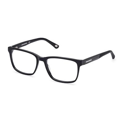 Skechers Lunettes Homme, Noir brillant, 54/17/145 Skechers Lunettes Homme, Noir brillant, 54/17/145