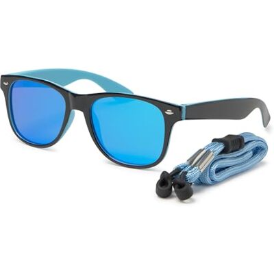 Kiddus Lunettes de Soleil Polarisées pour Fille, Garçon, Enfant a partir de 6 ans. 100% Protection Solaire UV400. Conçues à Barcelone. Modèle: Noir et bleu Kiddus Lunettes de Soleil Polarisées pour Fille, Garçon, Enfant a partir de 6 ans. 100% Protection Solaire UV400. Conçues à Barcelone. Modèle: Noir et bleu