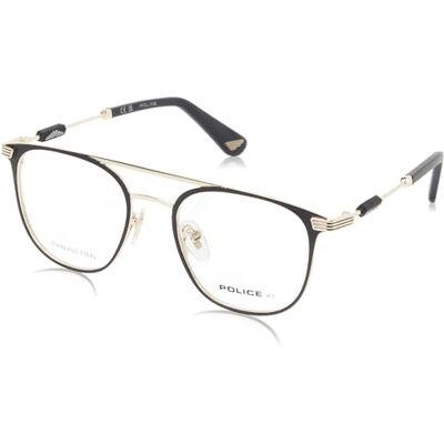 Police Lunettes de soleil unisexe Vk585 or rose avec parties noires semi-mates, standard Police Lunettes de soleil unisexe Vk585 or rose avec parties noires semi-mates, standard