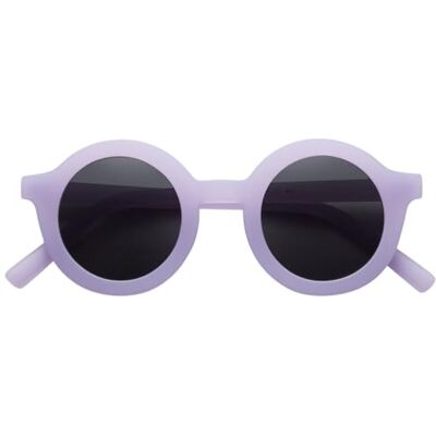 BABYMOCS Lunettes de soleil rondes pour homme et femme Rétro Vintage Protection UV400 Unisexe Légères et durables en plastique recyclé Design suédois, lilas BABYMOCS Lunettes de soleil rondes pour homme et femme Rétro Vintage Protection UV400 Unisexe Légères et durables en plastique recyclé Design suédois, lilas