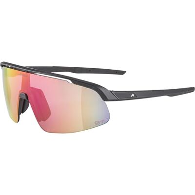 ALPINA Turbo Pro Lunettes de sport élégantes avec ventilation intégrée, noir métallisé mat ALPINA Turbo Pro Lunettes de sport élégantes avec ventilation intégrée, noir métallisé mat