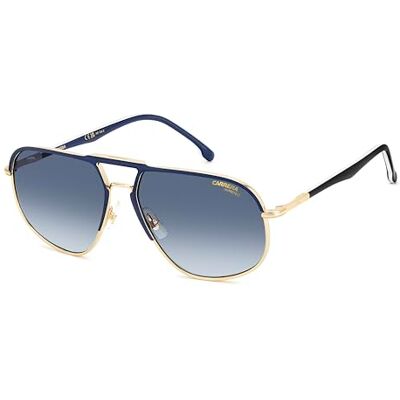 Carrera 318/S Lunettes de Soleil Blue Gold/Blue Shaded 60/16/145 homme Carrera 318/S Lunettes de Soleil Blue Gold/Blue Shaded 60/16/145 homme