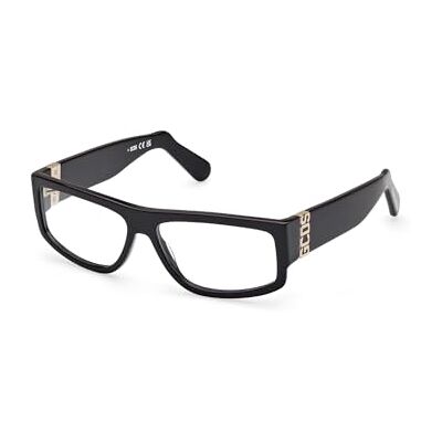 GCDS Cadre unisexe GD5025 de prescription Eyewear Noir brillant 56, Noir brillant, 56 GCDS Cadre unisexe GD5025 de prescription Eyewear Noir brillant 56, Noir brillant, 56
