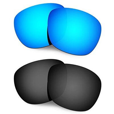 HKUCO Plus Mens Replacement Lenses For Oakley Enduro Sunglasses 2 pair, Blue/Black, For Corresponding Model Size HKUCO Plus Mens Replacement Lenses For Oakley Enduro Sunglasses 2 pair, Blue/Black, For Corresponding Model Size