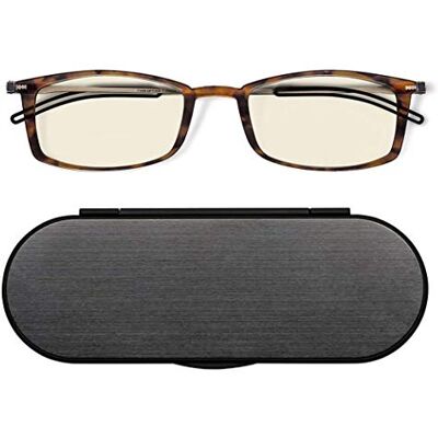 ThinOptics Lunettes de lecture pour ordinateur – Monture écaille de tortue de force de 1,5 – Lunettes de lecture pour ordinateur +1.5 unisexes pour homme et femme, lunettes d'ordinateur +1,5 ThinOptics Lunettes de lecture pour ordinateur – Monture écaille de tortue de force de 1,5 – Lunettes de lecture pour ordinateur +1.5 unisexes pour homme et femme, lunettes d'ordinateur +1,5