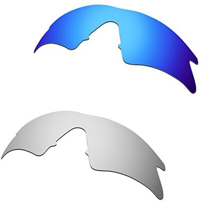 HKUCO Mens Replacement Lenses For Oakley M Frame Sweep Blue/Titanium Sunglasses, Blue/Titanium, For Corresponding Model Size HKUCO Mens Replacement Lenses For Oakley M Frame Sweep Blue/Titanium Sunglasses, Blue/Titanium, For Corresponding Model Size