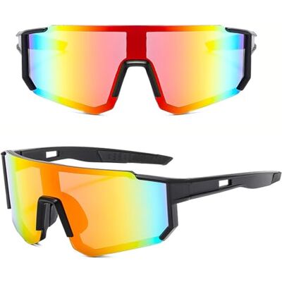 MUSELK Lunettes de soleil de sport pour homme et femme, lunettes de soleil polarisées pour activités de plein air, VTT, vélo de route, cyclisme, ski, lunettes de soleil avec UV400, Couleur 4. MUSELK Lunettes de soleil de sport pour homme et femme, lunettes de soleil polarisées pour activités de plein air, VTT, vélo de route, cyclisme, ski, lunettes de soleil avec UV400, Couleur 4.