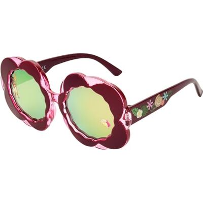 Foster Grant Disney Moana Lunettes de soleil pour enfants en forme de fleur 100 % protection UV et catégorie 3 Verres miroir en plastique Foster Grant Disney Moana Lunettes de soleil pour enfants en forme de fleur 100 % protection UV et catégorie 3 Verres miroir en plastique