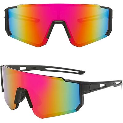 MUSELK Lunettes de soleil de sport pour homme et femme, lunettes de soleil polarisées pour activités de plein air, VTT, vélo de route, cyclisme, ski, lunettes de soleil avec UV400 MUSELK Lunettes de soleil de sport pour homme et femme, lunettes de soleil polarisées pour activités de plein air, VTT, vélo de route, cyclisme, ski, lunettes de soleil avec UV400