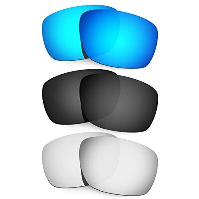 HKUCO Mens Replacement Lenses For Oakley Tinfoil Carbon Blue/Black/Titanium Sunglasses, Blue/Black/Titanium, For Corresponding Model Size HKUCO Mens Replacement Lenses For Oakley Tinfoil Carbon Blue/Black/Titanium Sunglasses, Blue/Black/Titanium, For Corresponding Model Size