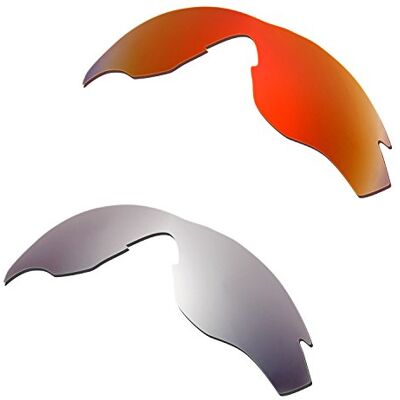 HKUCO Mens Replacement Lenses For Oakley M2 Sunglasses, Red/Titanium, For Corresponding Model Size HKUCO Mens Replacement Lenses For Oakley M2 Sunglasses, Red/Titanium, For Corresponding Model Size