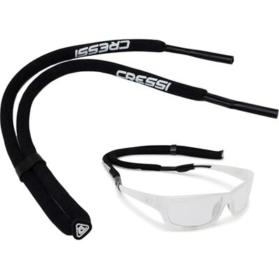 CRESSI Bill Soleil en Dentelle Lanière Flottante en néoprène pour Lunettes, Noir, Taille Unique Mixte CRESSI Bill Soleil en Dentelle Lanière Flottante en néoprène pour Lunettes, Noir, Taille Unique Mixte