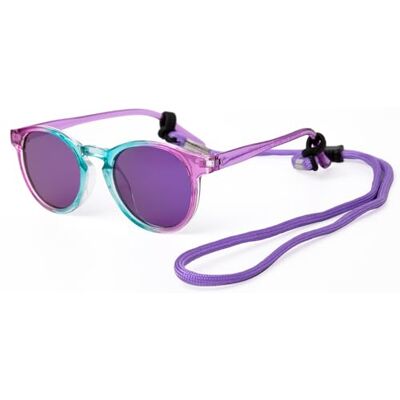 Kiddus Lunettes de soleil pour filles. Forme ronde. A partir de 4 ans. Protection UV avec filtre UV400. Polarisées. Kiddus Lunettes de soleil pour filles. Forme ronde. A partir de 4 ans. Protection UV avec filtre UV400. Polarisées.