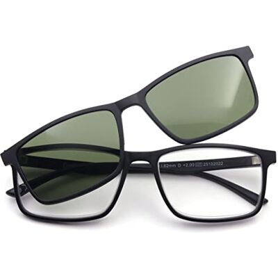 De Tomaso 527 Lunettes de lecture, noir, verres verts, moyens unisexe-adulte, Noir-verres verts De Tomaso 527 Lunettes de lecture, noir, verres verts, moyens unisexe-adulte, Noir-verres verts