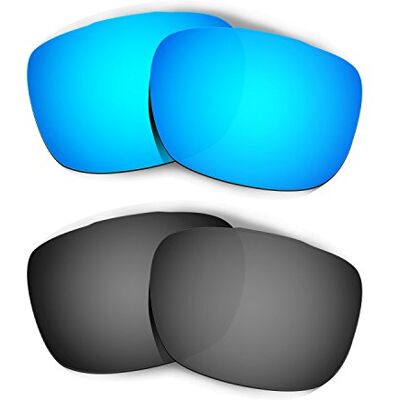 HKUCO Plus Mens Replacement Lenses For Oakley TwoFace Sunglasses Blue/Black Polarized, Blue/Black, For Corresponding Model Size HKUCO Plus Mens Replacement Lenses For Oakley TwoFace Sunglasses Blue/Black Polarized, Blue/Black, For Corresponding Model Size