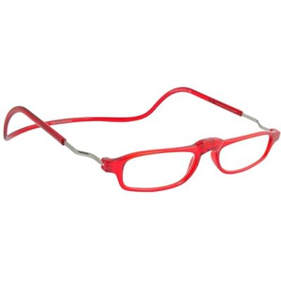 Clic Eyewear Base Couleur : Rouge Dioptrie : +2,5 Lunettes de lecture classiques Forme rectangulaire Lunettes de lecture homme/femme Fabriqué en Italie Clic Eyewear Base Couleur : Rouge Dioptrie : +2,5 Lunettes de lecture classiques Forme rectangulaire Lunettes de lecture homme/femme Fabriqué en Italie