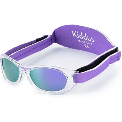 Kiddus Lunettes de Soleil Baby 0-12-24 mois. 100% Protection Solaire UV400. Lunettes Soleil Garçon Fille Bebe 1-2 ans. Bande Réglable en Néoprène Douce. Sans BPA Kiddus Lunettes de Soleil Baby 0-12-24 mois. 100% Protection Solaire UV400. Lunettes Soleil Garçon Fille Bebe 1-2 ans. Bande Réglable en Néoprène Douce. Sans BPA