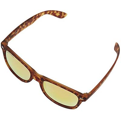 Urban Classics Sunglasses Likoma Mirror UC, Lunettes de Soleil Mixte, Marron Leo/Orange, Taille unique Urban Classics Sunglasses Likoma Mirror UC, Lunettes de Soleil Mixte, Marron Leo/Orange, Taille unique