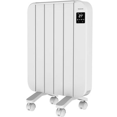 Taurus radiateur électrique 1000 W éco 4 éléments 4 modes thermostat minuterie anti-surchauffe écran LCD silencieux mural/pied arrêt total Taurus radiateur électrique 1000 W éco 4 éléments 4 modes thermostat minuterie anti-surchauffe écran LCD silencieux mural/pied arrêt total