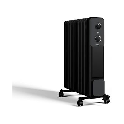 Tristar Radiateur à Bain d’Huile 9 Ailettes 2000 W 3 Niveaux de Puissance Thermostat Réglable Protection Anti-Basculement et contre la Surchauffe Silencieux et Mobile Noir KA-5380 Tristar Radiateur à Bain d’Huile 9 Ailettes 2000 W 3 Niveaux de Puissance Thermostat Réglable Protection Anti-Basculement et contre la Surchauffe Silencieux et Mobile Noir KA-5380