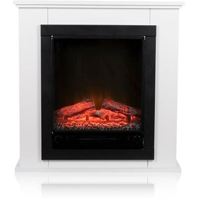 alpina Cheminée Électrique Geneva avec Manteau – Cheminée Décorative 1800W avec Chauffage d’Appoint et Effet Flamme LED – Poêle Électrique Protection Surchauffe – Blanc alpina Cheminée Électrique Geneva avec Manteau – Cheminée Décorative 1800W avec Chauffage d’Appoint et Effet Flamme LED – Poêle Électrique Protection Surchauffe – Blanc