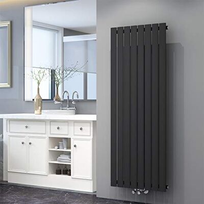 ELEGANT Radiateur plat design 1600 x 616 mm Antrazite Radiateur à panneau, vertical, raccord central, monocouche ELEGANT Radiateur plat design 1600 x 616 mm Antrazite Radiateur à panneau, vertical, raccord central, monocouche