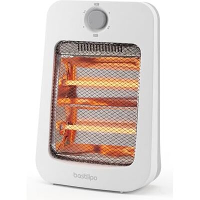 Bastilipo Chauffage Infrarouge à Quartz RH-800, 800 W, Blanc, Tour, Intérieur, Courant Alternatif, 12 x 22 x 35 cm, Bureau, Chambre à Coucher et Salon, sur Pied Bastilipo Chauffage Infrarouge à Quartz RH-800, 800 W, Blanc, Tour, Intérieur, Courant Alternatif, 12 x 22 x 35 cm, Bureau, Chambre à Coucher et Salon, sur Pied