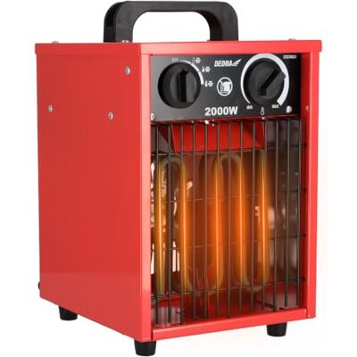 Dedra Chauffage soufflant électrique DED9920 – 1000 W / 2000 W, thermostat, protection contre la surchauffe, 3 modes de fonctionnement, réglage de la température, ventilateur axial, boîtier métallique Dedra Chauffage soufflant électrique DED9920 – 1000 W / 2000 W, thermostat, protection contre la surchauffe, 3 modes de fonctionnement, réglage de la température, ventilateur axial, boîtier métallique