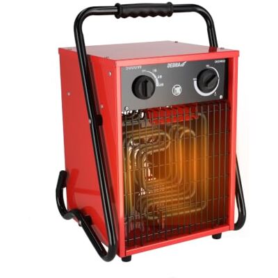 Dedra Radiateur soufflant électrique 5 kW, 400 V, carré, rouge DED9922, pour pièces bien isolées, thermostat, protection contre la surchauffe, trois modes de fonctionnement, réglage de la température Dedra Radiateur soufflant électrique 5 kW, 400 V, carré, rouge DED9922, pour pièces bien isolées, thermostat, protection contre la surchauffe, trois modes de fonctionnement, réglage de la température