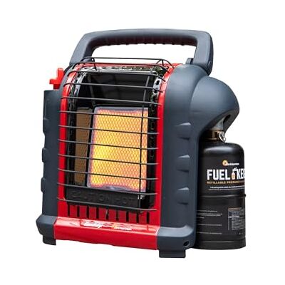 Mr. Heater Chauffage portable Buddy – Chauffage au propane 9000 BTU avec poignée pliable, allumage piézoélectrique, caractéristiques de sécurité et portabilité pratique – Solution de chauffage Mr. Heater Chauffage portable Buddy – Chauffage au propane 9000 BTU avec poignée pliable, allumage piézoélectrique, caractéristiques de sécurité et portabilité pratique – Solution de chauffage