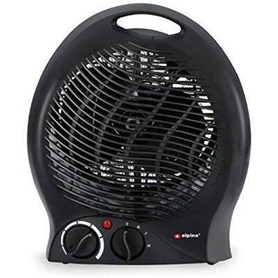 alpina Radiateur Soufflant 2000W – Chauffage Soufflant avec 2 Niveaux de Chaleur – Chauffage Compact avec Sécurité Surchauffe – Noir alpina Radiateur Soufflant 2000W – Chauffage Soufflant avec 2 Niveaux de Chaleur – Chauffage Compact avec Sécurité Surchauffe – Noir
