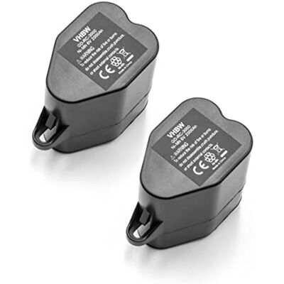 vhbw Lot de 2 batteries Ni-MH 2000 mAh (6 V) pour aspirateur robot Kärcher RoboCleaner RC 4.000, RC3000, RC4000, remplace 2.891-029.0. vhbw Lot de 2 batteries Ni-MH 2000 mAh (6 V) pour aspirateur robot Kärcher RoboCleaner RC 4.000, RC3000, RC4000, remplace 2.891-029.0.