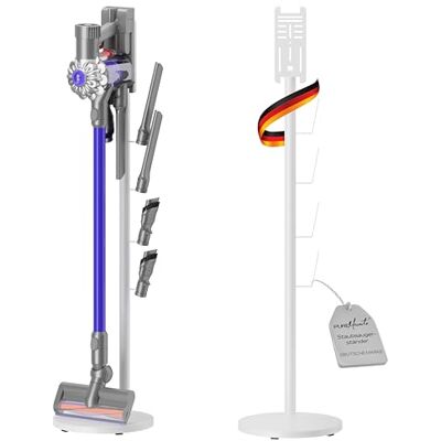 PureMounts Support d'aspirateur universel compatible avec Dyson, Philips, Samsung, Bosch, Miele, Anyson, Xiaomi, support de sol, support d'accessoires, blanc PureMounts Support d'aspirateur universel compatible avec Dyson, Philips, Samsung, Bosch, Miele, Anyson, Xiaomi, support de sol, support d'accessoires, blanc