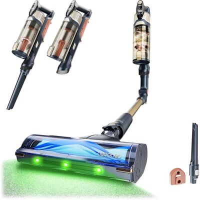 Cecotec Aspirateur sans fil Conga Rockstar S50 Flex, 340 W, ultra léger 2,8 kg, aspirateur à main 1,45 kg, 135 AW, moteur BLDC, Green Detect, batterie 45 min, tube ErgoFlex pour aspirer sans se Cecotec Aspirateur sans fil Conga Rockstar S50 Flex, 340 W, ultra léger 2,8 kg, aspirateur à main 1,45 kg, 135 AW, moteur BLDC, Green Detect, batterie 45 min, tube ErgoFlex pour aspirer sans se
