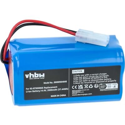 vhbw Batterie de rechange pour robot aspirateur Rowenta RS-RT900866 (2600 mAh, 14,4 V, Li-Ion, sans boîtier) vhbw Batterie de rechange pour robot aspirateur Rowenta RS-RT900866 (2600 mAh, 14,4 V, Li-Ion, sans boîtier)