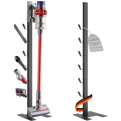 PureMounts Support pour aspirateur compatible avec les séries Dyson Gen5, V15, V12, V11, V10, V8, V7, V6, support de sol, support d'accessoires, noir PureMounts Support pour aspirateur compatible avec les séries Dyson Gen5, V15, V12, V11, V10, V8, V7, V6, support de sol, support d'accessoires, noir
