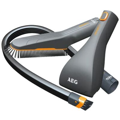 AEG AKIT12 360°, Kit d’Extension et Accessoire pour Aspirateur, Brosse Douce, Suceur Plat Flexible et Mini Turbo-Buse, Pour Tubes Ovale 36 mm, Compatible UltraSilencer/UltraOne AEG AKIT12 360°, Kit d’Extension et Accessoire pour Aspirateur, Brosse Douce, Suceur Plat Flexible et Mini Turbo-Buse, Pour Tubes Ovale 36 mm, Compatible UltraSilencer/UltraOne